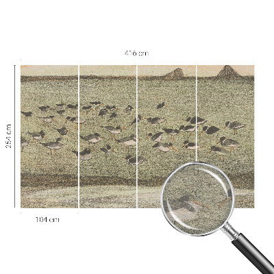 Moderne Vlies-Fototapete mit dem Motiv „Vogelfrieden”