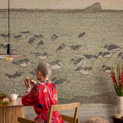 Moderne Vlies-Fototapete mit dem Motiv „Vogelfrieden”