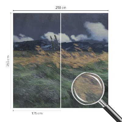 Bildtapete Verwehtes Gras