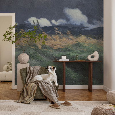 Bildtapete Verwehtes Gras