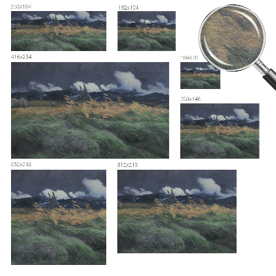 Bildtapete Verwehtes Gras