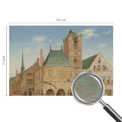 Wand-Fototapete mit Motiv des historischen Rathauses