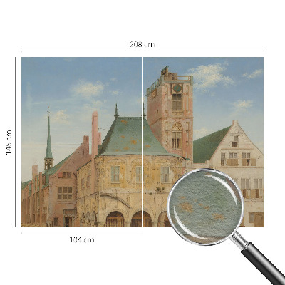 Wand-Fototapete mit Motiv des historischen Rathauses