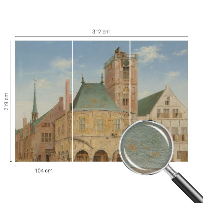 Wand-Fototapete mit Motiv des historischen Rathauses