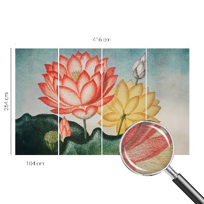 Fototapete mit Motiv aus Lotusblumen