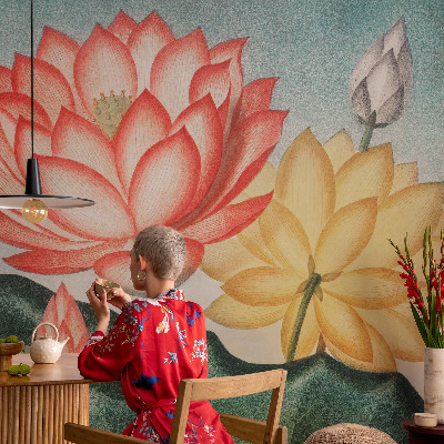 Fototapete mit Motiv aus Lotusblumen