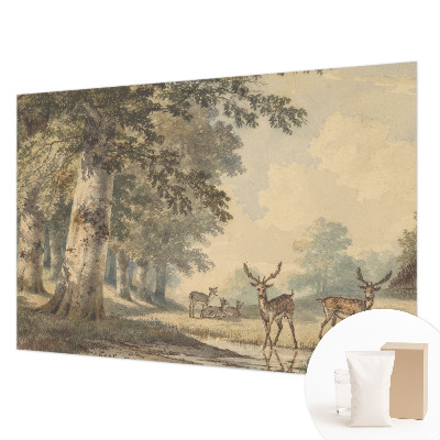 Fototapete fürs Schlafzimmer mit dem Motiv „Waldfrieden“