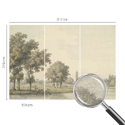 Fototapete mit dem Motiv eines ruhigen Parks
