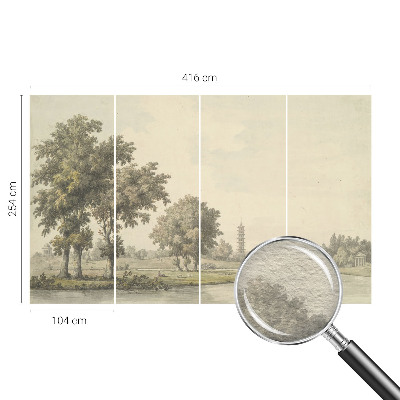 Fototapete mit dem Motiv eines ruhigen Parks
