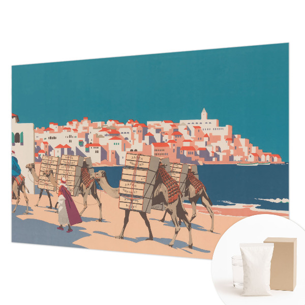 Fototapete aus Vlies Kamelkarawane