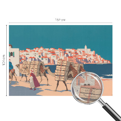 Fototapete aus Vlies Kamelkarawane