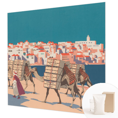 Fototapete aus Vlies Kamelkarawane