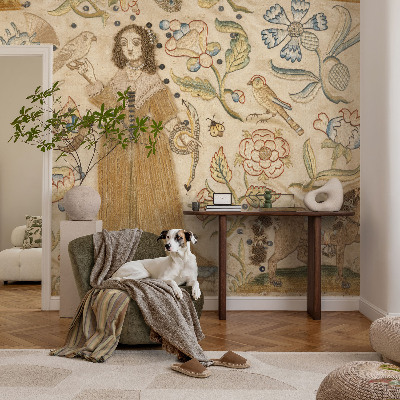 Vlies-Fototapete fürs Wohnzimmer mit einem farbenfrohen Naturmotiv