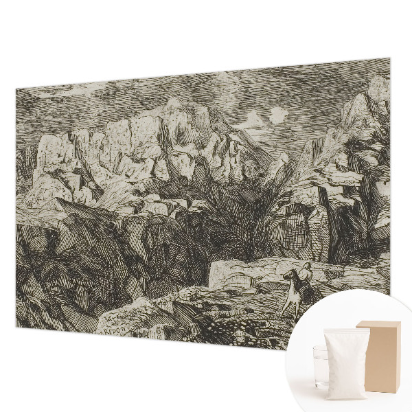 Vlies-Fototapete fürs Schlafzimmer Berglandschaft