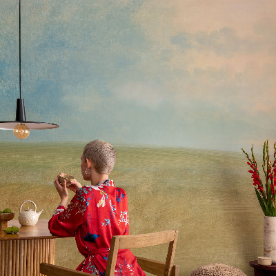 Vliestapete fürs Schlafzimmer Pastellfelder