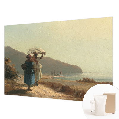 Bedruckte Vlies-Fototapete Ein Spaziergang am Meer