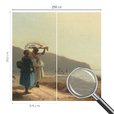 Bedruckte Vlies-Fototapete Ein Spaziergang am Meer