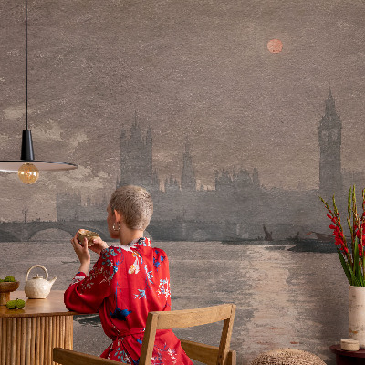 Motivtapete mit Nachtpanorama als Motiv