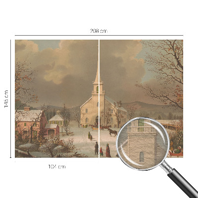 Bildtapete mit Winterlandschaft