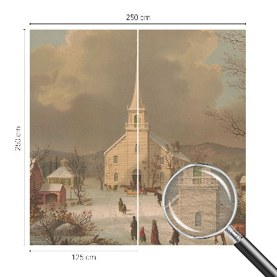 Bildtapete mit Winterlandschaft