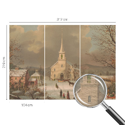 Bildtapete mit Winterlandschaft