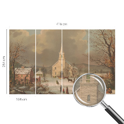 Bildtapete mit Winterlandschaft