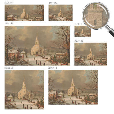 Bildtapete mit Winterlandschaft