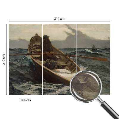 Wand-Fototapete mit einem Motiv von Fischern auf See