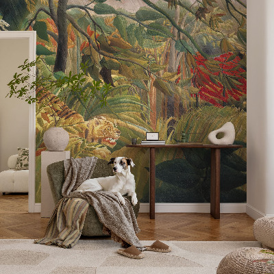 Fototapete fürs Schlafzimmer mit exotischem Tiger-Motiv