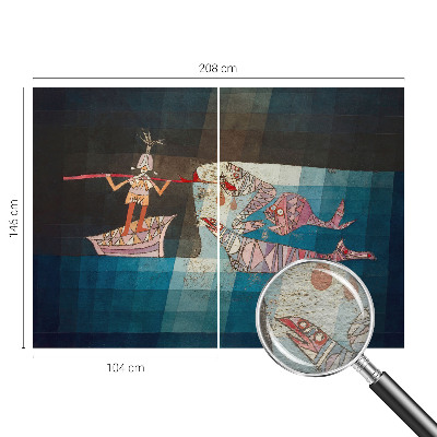 Motivtapete aus Vlies Fischerjäger