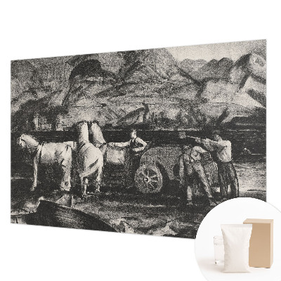 Fototapete aus Vlies Dorfszene