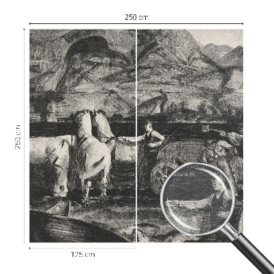 Fototapete aus Vlies Dorfszene