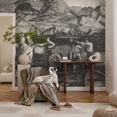 Fototapete aus Vlies Dorfszene