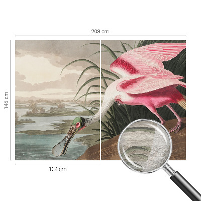 Moderne Vlies-Fototapete mit Motiv eines exotischen Vogels