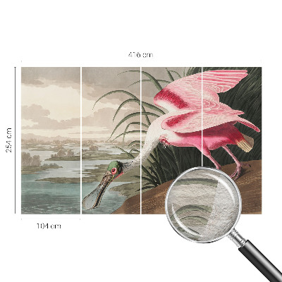 Moderne Vlies-Fototapete mit Motiv eines exotischen Vogels