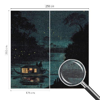 Dekorative Wand-Fototapete mit Motiv ‚Abendlichter‘