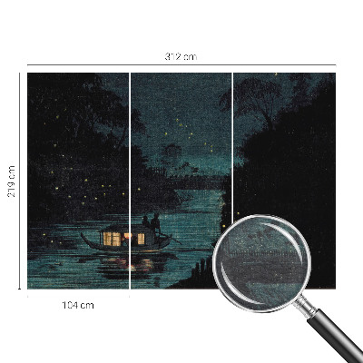 Dekorative Wand-Fototapete mit Motiv ‚Abendlichter‘