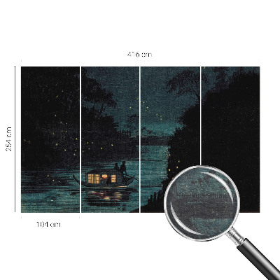 Dekorative Wand-Fototapete Abendlichter