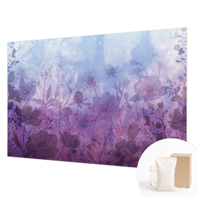 Vlies-Fototapete mit pastellfarbenen Blumenmotiv