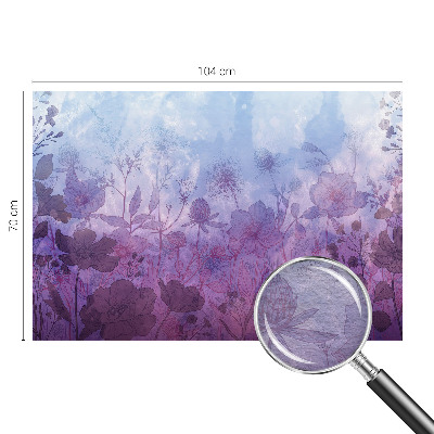 Vlies-Fototapete mit pastellfarbenen Blumenmotiv
