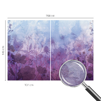 Vlies-Fototapete mit pastellfarbenen Blumenmotiv