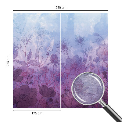 Vlies-Fototapete mit pastellfarbenen Blumenmotiv