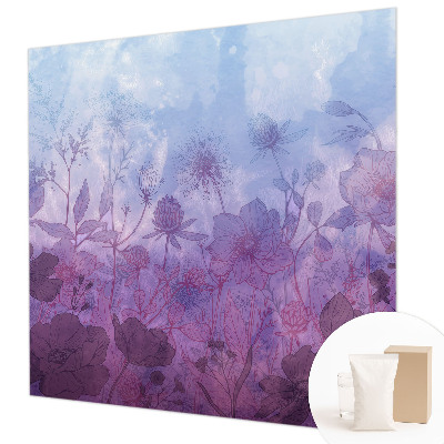 Vlies-Fototapete mit pastellfarbenen Blumenmotiv