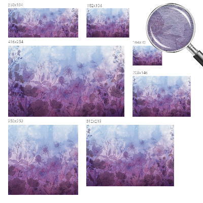 Vlies-Fototapete mit pastellfarbenen Blumenmotiv
