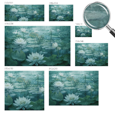 Fototapete fürs Wohnzimmer mit einem Motiv aus Wasserblumen