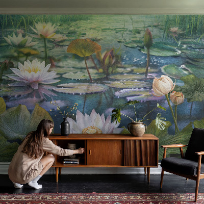 Fototapete fürs Kinderzimmer Teichblumen