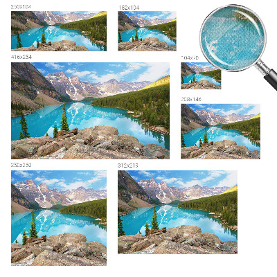 3D-Fototapete fürs Wohnzimmer Blauer See