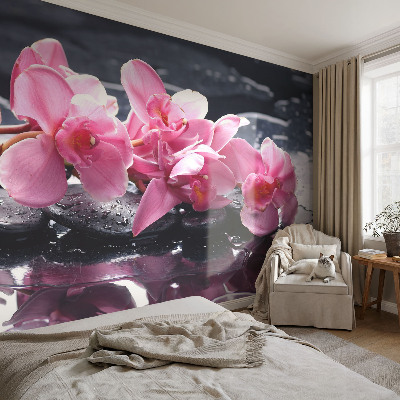 3D-Fototapete fürs Schlafzimmer Florale Eleganz
