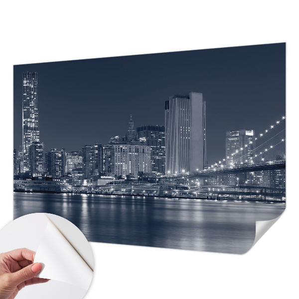 Selbstklebende Fototapete fürs Kinderzimmer Nachtstadt