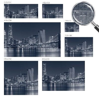 Selbstklebende Fototapete fürs Kinderzimmer Nachtstadt